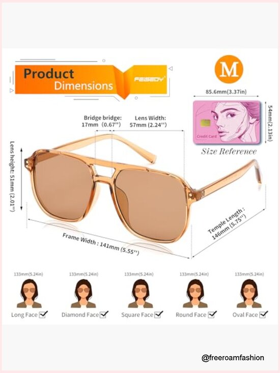 Retro Square Aviator Sunglasses 70s Vintage Trendy Plastic Frame UV400 Unisex main image 7